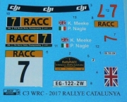 [사전 예약] REJ0387 1/24 Decal &ndash; Citro&euml;n C3 WRC - 2017 Rallye RACC Catalunya winner - Meeke / Nagle 1/24 for Bel