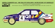 [사전 예약] REJ0392 1/24 Decal &ndash; Ford Sierra Cosworth 4x4 - 1991 Rallye Catalunya - #4 Delecour / #11 Bardolet 1