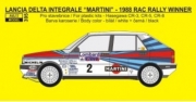 [사전 예약] REJ0395 1/24 Transkit &ndash; Lancia Delta HF Integrale &bdquo;Martini&ldquo; - 1988 RAC rallye winner - Alen / Kivim&auml;