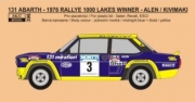 [사전 예약] REJ0396 1/24 Decal - Fiat 131 Abarth - 1976 Rallye 1000 Lakes winner - Alen / Kivim&auml;ki 1/24 for Reve