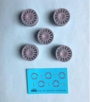 [사전 예약] REJSP944 1/24 Wheels &ndash; Cromodora ( tarmac ) / 5 pcs for Escort RS Cosworth 1/24 for Tamiya / Domino