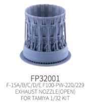 [사전 예약] FP32001 1/32 F-15A/B/C/D/E Exhaust&nbsp;Nozzle Open（F100-PW-220/229）for Tamiya