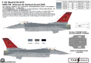 [사전 예약] FD72025 1/72 F-16CM Blk32 188th FW Arkansas Air National Guard 2006