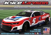 [사전 예약] SJM-2024KLV 1/24 Kyle Larson 2024 NASCAR Chevrolet Camaro ZL1 Race Car (Valvoline) (Ltd Prod)