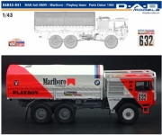 [사전 예약] DAB43-041 1/43 MAN 6x6 BMW - Marlboro - Playboy team Paris Dakar 1985