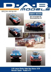 [사전 예약] DAB43-DEC004&nbsp; 1/43 Rally Rias Baixas 1979 Zapata-Rold&aacute;n #12 for HPI