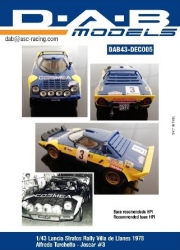 [사전 예약] DAB43-DEC005&nbsp; 1/43 Rally Villa de Llanes 1978 Turchetto-Joscar #3 for HPI