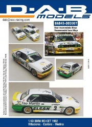 [사전 예약] DAB43-DEC007&nbsp; 1/43 BMW M3 CET 1992 for Altaya