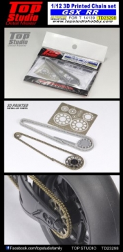 [사전 예약] TD23298 1/12 3D printed chain set GSX-RR