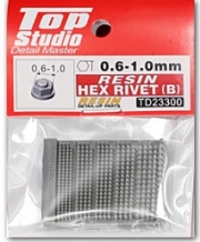 [사전 예약] TD23300 0.6-1.0mm Resin hex rivet B
