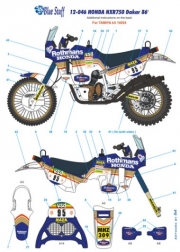 12-046 1/12 HONDA NXR 750 Paris-Dakar 1986 TAMIYA 14054