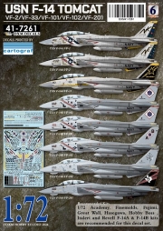[사전 예약] DXM41-7261 USN VF-2/VF-33/VF-101/VF-102/VF-201 F-14 Tomcat Collection #6