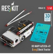 [사전 예약] RSK48-0015 1/48 US NAVY A/S32A-49 (long) Deck Tractor (3D Printed model kit) (1/48)
