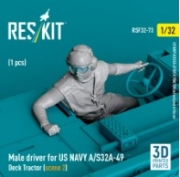 [사전 예약] RSF32-0073 1/32 Male driver for US NAVY A/S32A-49 Deck Tractor (scene 2) (1 pcs) (3D Printed) (1/32)