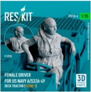 [사전 예약] RSF35-0004 1/35 Female driver for US NAVY A/S32A-49 Deck Tractor (scene 1) (1 pcs) (3D Printed) (1/35)
