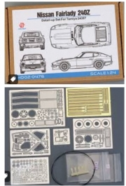 [사전 예약] HD02-0476 1/24 Nissan Fairlady 240Z Detail-up Set For T (24367)（PE+Metal parts+Resin）