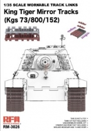 [사전 예약] RM3026 1/35 T-161 Workable Mirror Track Links for King Tiger