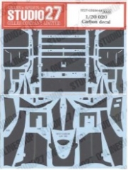 [사전 예약] ST27-CD20049 1/20 Tyrrell Honda 020 Carbon decal for TAMIYA