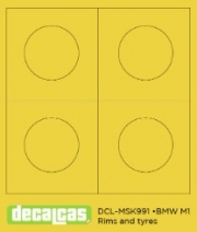 [사전 예약] DCL-MSK991 1/24 Masks for 1/24 scale models: BMW M1 BBS rims and tyres