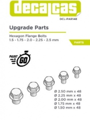 [사전 예약] DCL-PAR148 Fasteners: Hexagon flange bolts 1.5 - 2.5 mm (48+48+48+48+48 units/each)