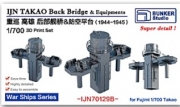 [사전 예약] IJN70129B 1/700 IJN TAKAO Back Bridge & Equipments（1944-45） Super detailed 3D-print kit for 1/700 Takao