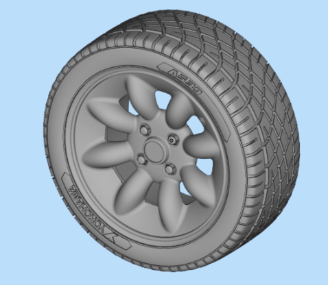 [사전 예약] 24P142T 1/24 Rover Mini Sport Pack 13 inch with Tires