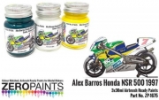 [사전 예약] ZP-1675 Alex Barros Honda NSR 500 1997 Green, Yellow and White Paint Set 3x30ml