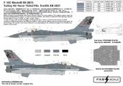 [사전 예약] FD48038 1/48 F-16C Block40 88-0033 Turkey Air Force 152nd Filo  İncirlik AB 2021