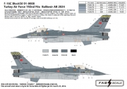 [사전 예약] FD48039 1/48 F-16C Block50 91-0008 Turkey Air Force 192nd Filo  Balikesir AB 2024