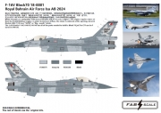 [사전 예약] FD72040 1/72 F-16V Block70 18-0001Royal Bahrain Air Force Isa AB 2024