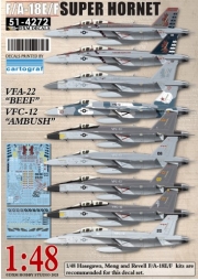 [사전 예약] DXM51-4272 1/48 USN F/A-18E/F Super Hornet VFA-22 & VFC-12