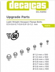 [사전 예약] DCL-PAR154 Fasteners: Light Weight Hexagonal flange bolt 0.5 - 1.2 mm (100+100+100+100+100+100+100 u