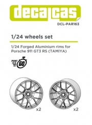 DCL-PAR163 Rims for 1/24 scale models: Forged aluminium rims for Porsche 911 992 GT3 RS (2+2 units/e
