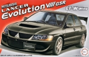 [사전 예약] FUJ04787 1/24 Mitsubishi Lancer Evolution VIII GSR (with GT-W Wing)