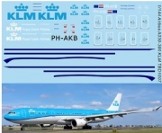 [사전 예약] TBD1007 1/144 Water Decals For Airbus A330-300 KLM Royal Dutch Airlines Decal TBD1007