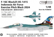 [사전 예약] FD48050 1/48 F-16C Block25 85-1415  Indonesia Air Force Exercise Pitch Black 2024（Photo-etched Parts Included）