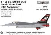 [사전 예약] FD48051 1/48 F-16C Block40 88-0428 South Dakota ANG 70th Anniversary (Photo-etched Parts Included)