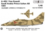 [사전 예약] FD48054 1/48 A-4KU  Free Kuwait  Saudi Arabia Prince Sultan AB 1991