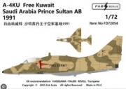 [사전 예약] FD72054 1/72 A-4KU  Free Kuwait  Saudi Arabia Prince Sultan AB 1991