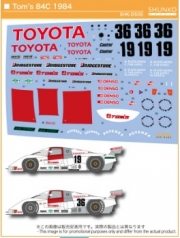 SHK-D505 1/24 Tom's 84C 1984 Decal Set for Tamiya