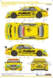 SK24202 1/24 Mercedes-Benz C-Class V6 DTM 1994 Promarkt Zakspeed Team for Tamiya