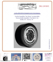 [사전 예약] 2416V3 1/24 Sanremo Speedline Tires Decomposable 16 inch Tarmac Lancia Delta 16V kit for Hasegawa