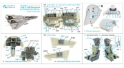 [사전 예약] QD+48425 1/48 F-14B 3D-Printed & coloured Interior on decal paper (conversion for F-14D Tamiya) (with 3D-printed resin parts)
