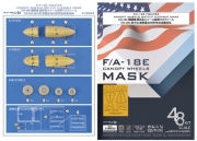 [사전 예약] C48055 1/48 F/A-18E Fighter Canopy Wheels Mask for Hasegawa
