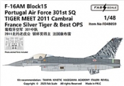 [사전 예약] FD48059 1/48 F-16AM Block15 Portugal Air Force TIGER MEET 2011 Cambrai（Photo-etched Parts Included）