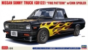 [사전 예약] HSG20751 1/24 Nissan Sunny Truck (GB122) Fire Pattern w/Chin Spoiler