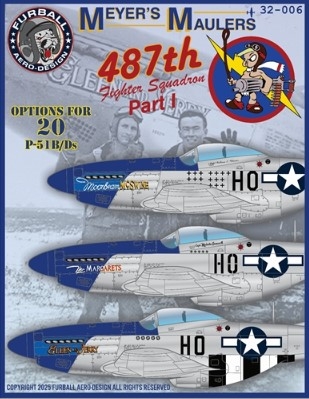 [사전 예약] FUR32-006 1/32 P-51 Meyer's Maulers PT I