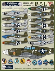 [사전 예약] FURF/D&S-4834 1/48 Colors & Markings of P-51B/Cs Part 1