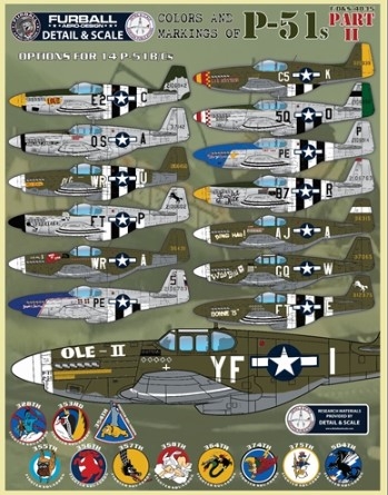 [사전 예약] FURF/D&S-4835 1/48 Colors & Markings of P-51B/Cs Part 2