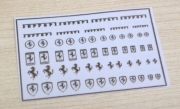[사전 예약] ZD232 1/24-1/43 Ferrari logo metal sticker